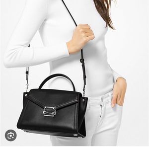 Michael Kors Whitney Leather Medium Satchel Bag